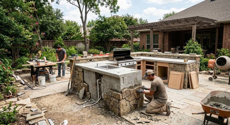 Outdoor Kitchen Construction in South Houston, TX