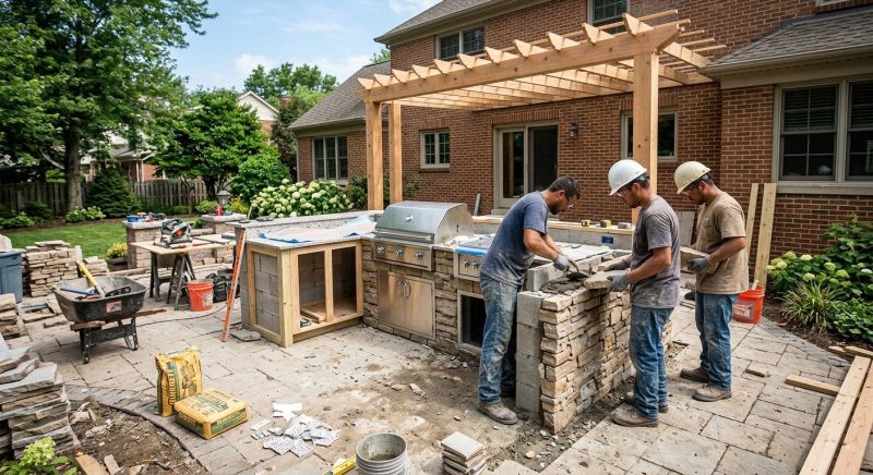 Outdoor Kitchen Renovation in Roswell, GA